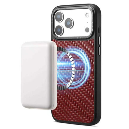 Denior A26 Genuine Leather Woven Texture Magnetic Phone Case, For iPhone 17 Pro Max, For iPhone 17 Pro, For iPhone 16 Pro Max, For iPhone 16 Pro, For iPhone 15 Pro Max, For iPhone 15 Pro