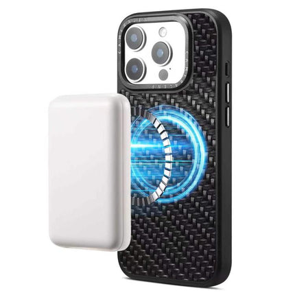 Denior A26 Genuine Leather Woven Texture Magnetic Phone Case, For iPhone 17 Pro Max, For iPhone 17 Pro, For iPhone 16 Pro Max, For iPhone 16 Pro, For iPhone 15 Pro Max, For iPhone 15 Pro