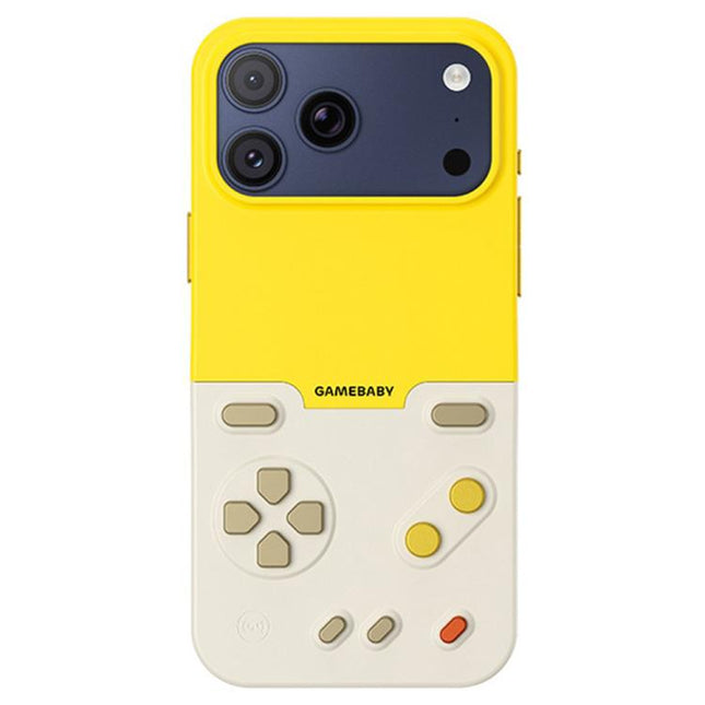 BitmoLab GAMEBABY Retro Handheld Game Console Design Phone Case, For iPhone 17 Pro Max, For iPhone 17 Pro, For iPhone 17, For iPhone 16 Pro Max, For iPhone 15 Pro Max