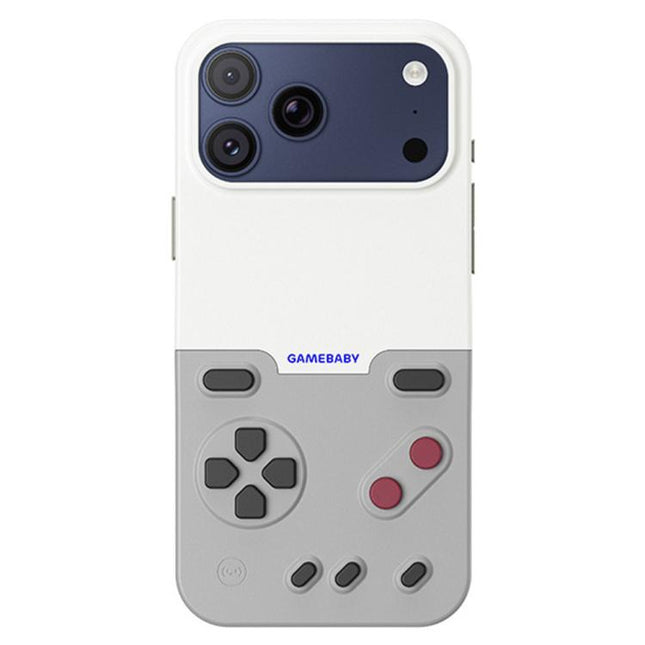 BitmoLab GAMEBABY Retro Handheld Game Console Design Phone Case, For iPhone 17 Pro Max, For iPhone 17 Pro, For iPhone 17, For iPhone 16 Pro Max, For iPhone 15 Pro Max