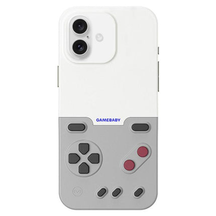 BitmoLab GAMEBABY Retro Handheld Game Console Design Phone Case, For iPhone 17 Pro Max, For iPhone 17 Pro, For iPhone 17, For iPhone 16 Pro Max, For iPhone 15 Pro Max