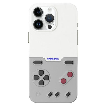 BitmoLab GAMEBABY Retro Handheld Game Console Design Phone Case, For iPhone 17 Pro Max, For iPhone 17 Pro, For iPhone 17, For iPhone 16 Pro Max, For iPhone 15 Pro Max