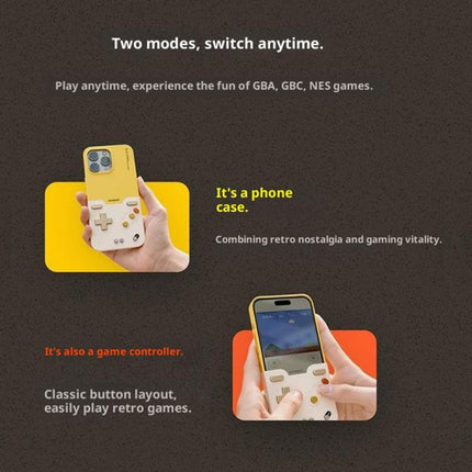 BitmoLab GAMEBABY Retro Handheld Game Console Design Phone Case, For iPhone 17 Pro Max, For iPhone 17 Pro, For iPhone 17, For iPhone 16 Pro Max, For iPhone 15 Pro Max