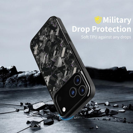 Carbon Fibre PC + TPU Phone Case, For iPhone 16e / 17e, For iPhone 17 Pro Max, For iPhone 17 Pro