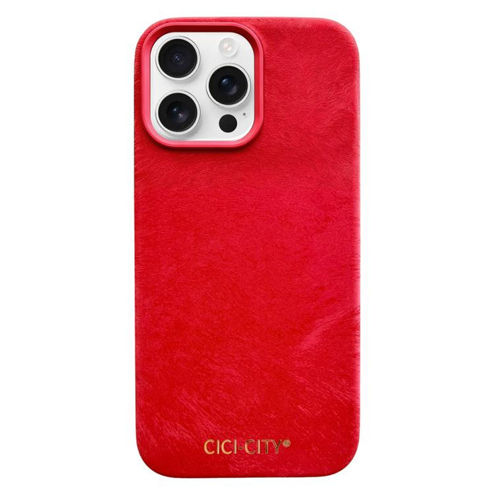 CICI-CITY CH-67 Velvet Invisible Magnetic Solid Color Phone Case, For iPhone 15 Pro Max, For iPhone 15 Pro