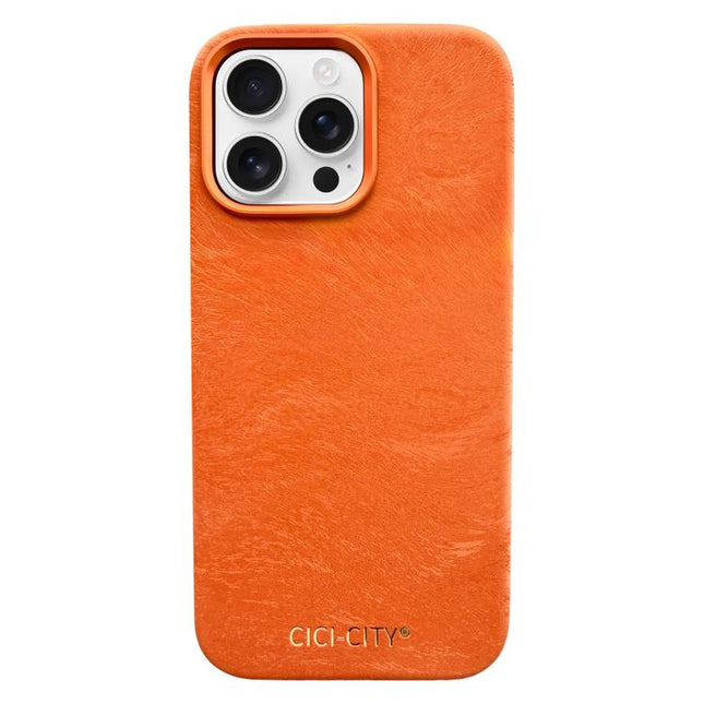 CICI-CITY CH-67 Velvet Invisible Magnetic Solid Color Phone Case, For iPhone 15 Pro Max, For iPhone 15 Pro