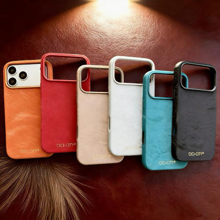 CICI-CITY CH-67 Velvet Invisible Magnetic Solid Color Phone Case, For iPhone 15 Pro Max, For iPhone 15 Pro