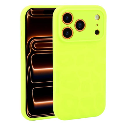 Precision Hole Leopard Print Liquid Silicone Phone Case, For iPhone 17 Pro Max, For iPhone 17 Pro