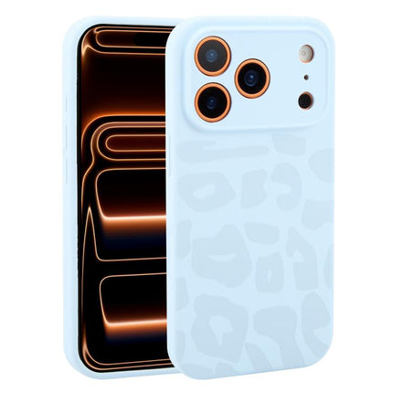 Precision Hole Leopard Print Liquid Silicone Phone Case, For iPhone 17 Pro Max, For iPhone 17 Pro