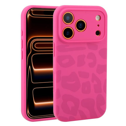 Precision Hole Leopard Print Liquid Silicone Phone Case, For iPhone 17 Pro Max, For iPhone 17 Pro