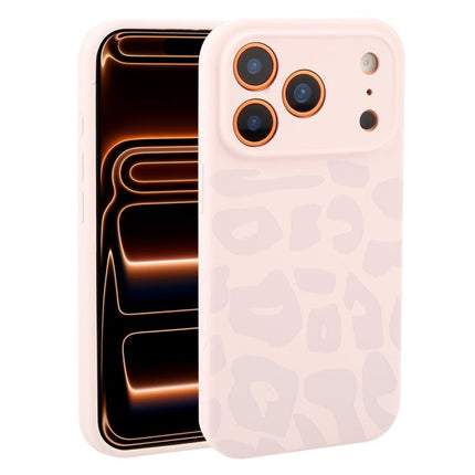 Precision Hole Leopard Print Liquid Silicone Phone Case, For iPhone 17 Pro Max, For iPhone 17 Pro