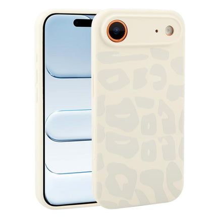 Precision Hole Leopard Print Liquid Silicone Phone Case, For iPhone 17, For iPhone Air