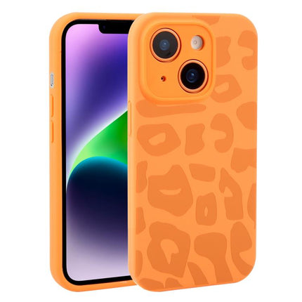 Precision Hole Leopard Print Liquid Silicone Phone Case, For iPhone 14 Plus, For iPhone 14