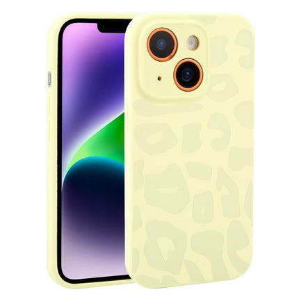 Precision Hole Leopard Print Liquid Silicone Phone Case, For iPhone 14 Plus, For iPhone 14