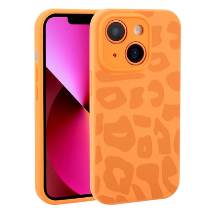 Precision Hole Leopard Print Liquid Silicone Phone Case, For iPhone 13, For iPhone 12