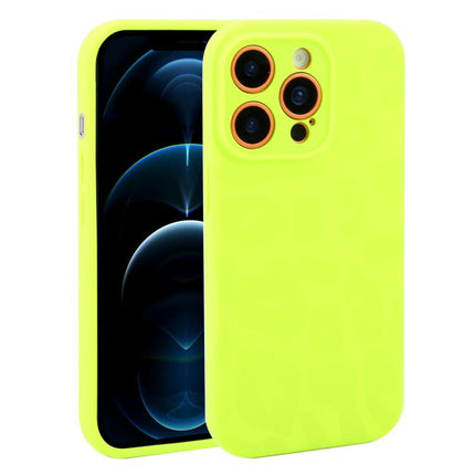 Precision Hole Leopard Print Liquid Silicone Phone Case, For iPhone 12 Pro Max, For iPhone 12 Pro
