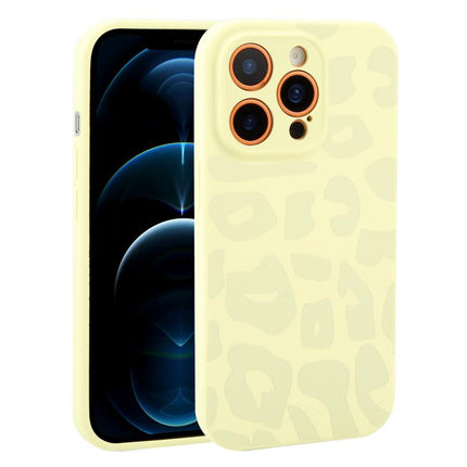 Precision Hole Leopard Print Liquid Silicone Phone Case, For iPhone 12 Pro Max, For iPhone 12 Pro