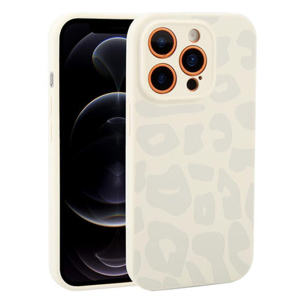 Precision Hole Leopard Print Liquid Silicone Phone Case, For iPhone 12 Pro Max, For iPhone 12 Pro
