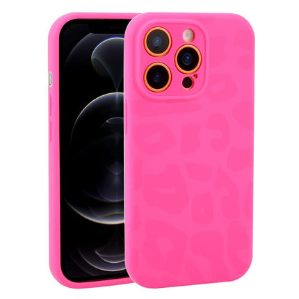 Precision Hole Leopard Print Liquid Silicone Phone Case, For iPhone 12 Pro Max, For iPhone 12 Pro
