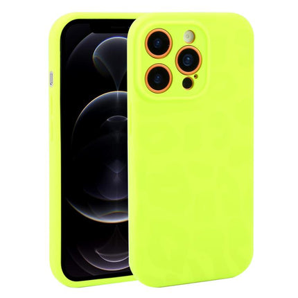Precision Hole Leopard Print Liquid Silicone Phone Case, For iPhone 12 Pro Max, For iPhone 12 Pro