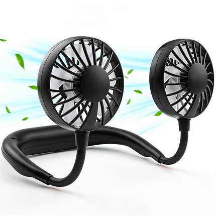 ZY-A2 Portable Neck Hanging Dual-Head Fan
