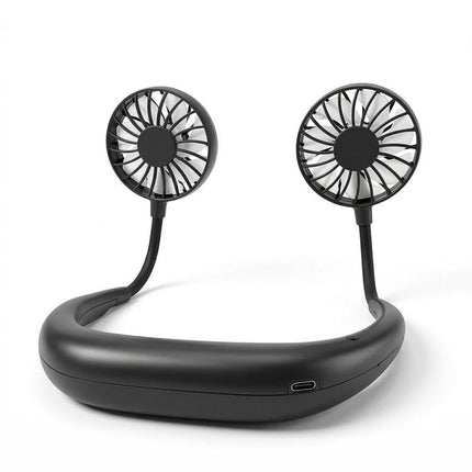 ZY-A2 Portable Neck Hanging Dual-Head Fan