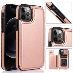 Funda de piel sintética y TPU a prueba de golpes con ranuras para tarjetas, soporte, marco de fotos y billetera, para iPhone 12 mini, para iPhone 12/12 Pro, para iPhone 12 Pro Max