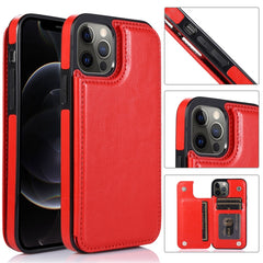 Shockproof PU + TPU Leather Case with Card Slots & Holder & Photo Frame & Wallet, For iPhone 12 mini, For iPhone 12 / 12 Pro, For iPhone 12 Pro Max