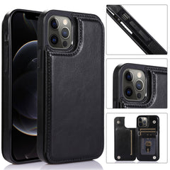 Funda de piel sintética y TPU a prueba de golpes con ranuras para tarjetas, soporte, marco de fotos y billetera, para iPhone 12 mini, para iPhone 12/12 Pro, para iPhone 12 Pro Max