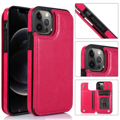 Funda de piel sintética y TPU a prueba de golpes con ranuras para tarjetas, soporte, marco de fotos y billetera, para iPhone 12 mini, para iPhone 12/12 Pro, para iPhone 12 Pro Max