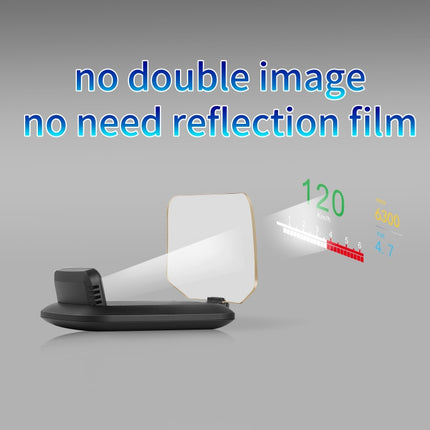 C1 OBD2 + GPS Mode Car HUD Head-up Display Compass / Speed / Water Temperature / Voltage Display / Speed Alarm / Fault Alarm, C1 Without Navigation Function