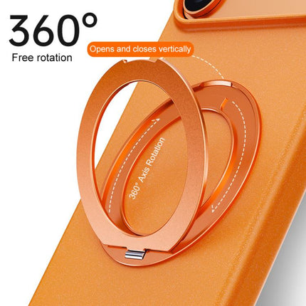 Boundless Series Rock Sand Magnetic Phone Case with 360 Degree Rotating Alloy Stand, For iPhone 17 Pro Max, For iPhone 17 Pro, For iPhone 16 Pro Max, For iPhone 16 Pro
