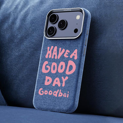 Beautiful Series Denim Texture Full Coverage Magnetic Phone Case, For iPhone 17 Pro Max, For iPhone 17 Pro, For iPhone 17, For iPhone 16 Pro Max