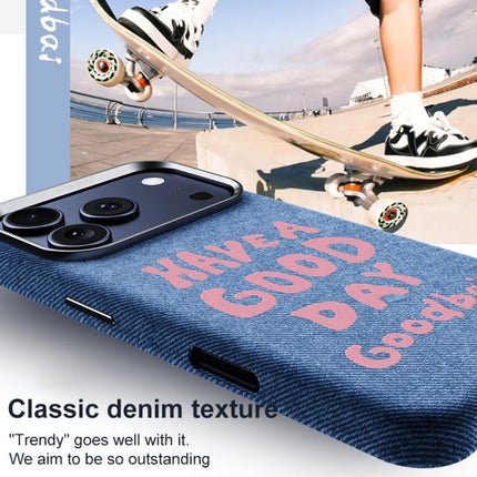 Beautiful Series Denim Texture Full Coverage Magnetic Phone Case, For iPhone 17 Pro Max, For iPhone 17 Pro, For iPhone 17, For iPhone 16 Pro Max