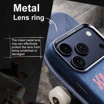 Beautiful Series Denim Texture Full Coverage Magnetic Phone Case, For iPhone 17 Pro Max, For iPhone 17 Pro, For iPhone 17, For iPhone 16 Pro Max