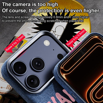 Beautiful Series Denim Texture Full Coverage Magnetic Phone Case, For iPhone 17 Pro Max, For iPhone 17 Pro, For iPhone 17, For iPhone 16 Pro Max
