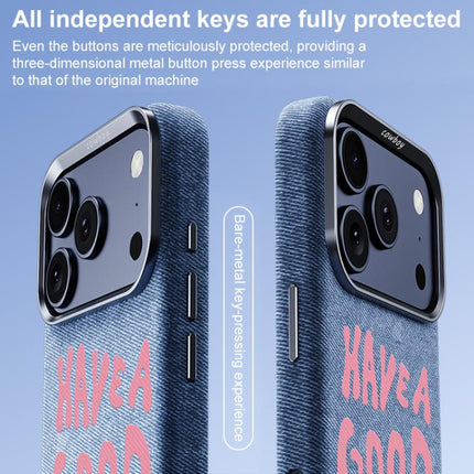 Beautiful Series Denim Texture Full Coverage Magnetic Phone Case, For iPhone 17 Pro Max, For iPhone 17 Pro, For iPhone 17, For iPhone 16 Pro Max