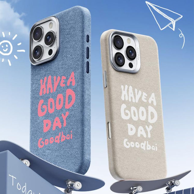 Beautiful Series Denim Texture Full Coverage Magnetic Phone Case, For iPhone 16 Pro, For iPhone 16 Plus, For iPhone 16, For iPhone 15 Pro Max