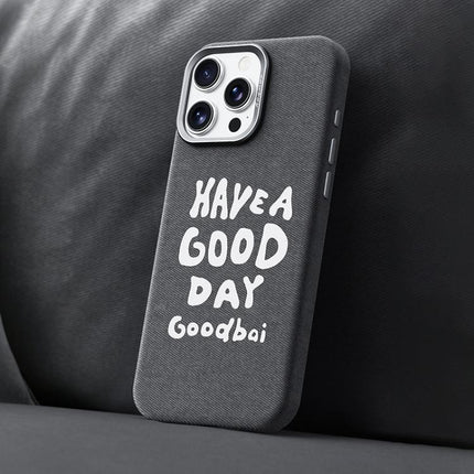 Beautiful Series Denim Texture Full Coverage Magnetic Phone Case, For iPhone 16 Pro, For iPhone 16 Plus, For iPhone 16, For iPhone 15 Pro Max