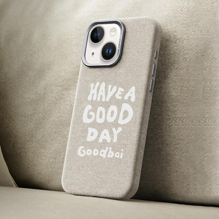 Beautiful Series Denim Texture Full Coverage Magnetic Phone Case, For iPhone 15 Pro, For iPhone 15 Plus / 14 Plus, For iPhone 15, For iPhone 14 / 13