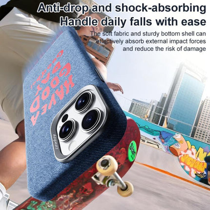 Beautiful Series Denim Texture Full Coverage Magnetic Phone Case, For iPhone 14 Pro, For iPhone 14 Pro Max