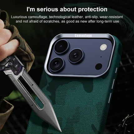 Camouflage Full Coverage Magnetic Shockproof Phone Case, For iPhone 17 Pro Max, For iPhone 17 Pro, For iPhone 17