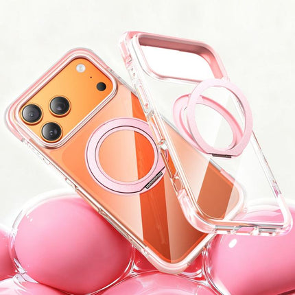 GEBEI Vacuum Airbag TPU + Acrylic 360 Rotating Bracket Magnetic Shockproof Phone Case, For iPhone 17 Pro Max, For iPhone 17 Pro, For iPhone 17