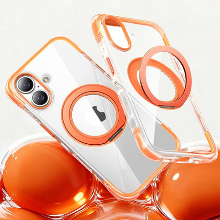 GEBEI Vacuum Airbag TPU + Acrylic 360 Rotating Bracket Magnetic Shockproof Phone Case, For iPhone 17 Pro Max, For iPhone 17 Pro, For iPhone 17