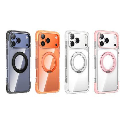 GEBEI Vacuum Airbag TPU + Acrylic 360 Rotating Bracket Magnetic Shockproof Phone Case, For iPhone 17 Pro Max, For iPhone 17 Pro, For iPhone 17