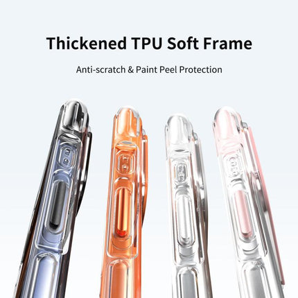 GEBEI Vacuum Airbag TPU + Acrylic 360 Rotating Bracket Magnetic Shockproof Phone Case, For iPhone 17 Pro Max, For iPhone 17 Pro, For iPhone 17