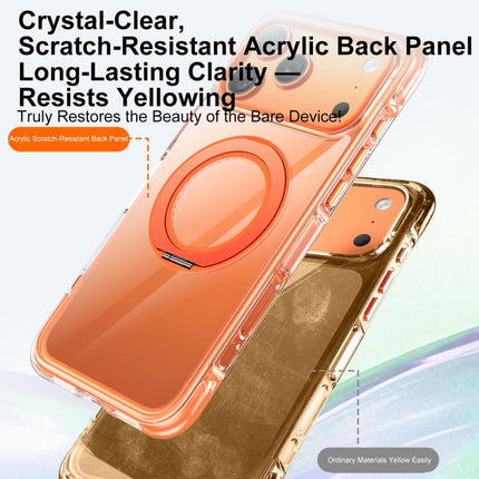 GEBEI Vacuum Airbag TPU + Acrylic 360 Rotating Bracket Magnetic Shockproof Phone Case, For iPhone 17 Pro Max, For iPhone 17 Pro, For iPhone 17