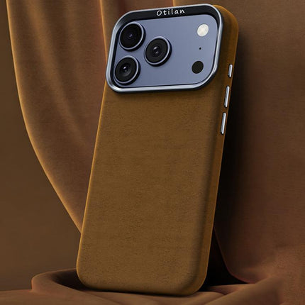 Ottilan Series Full Coverage Magnetic Microfiber Leather PC Phone Case, For iPhone 17 Pro Max, For iPhone 17 Pro, For iPhone 17