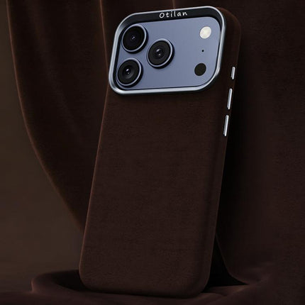 Ottilan Series Full Coverage Magnetic Microfiber Leather PC Phone Case, For iPhone 17 Pro Max, For iPhone 17 Pro, For iPhone 17