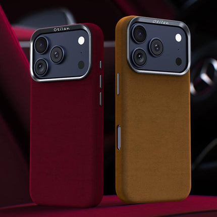 Ottilan Series Full Coverage Magnetic Microfiber Leather PC Phone Case, For iPhone 17 Pro Max, For iPhone 17 Pro, For iPhone 17